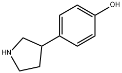 4-(Pyrrolidin-3-yl)phenol Struktur