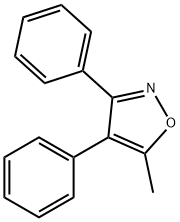 5-メチル-3,4-ジフェニルイソオキサゾール 化学構造式