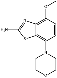 4-甲氧基-7-N-吗啉基苯并[D]噻唑-2-胺, 383865-57-4, 结构式