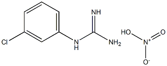 (3-Chlorophenyl)guanidine (Mononitrate) Struktur