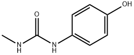 1-(4-羟基苯基L)-3-甲基脲, 38652-14-1, 结构式