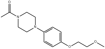 Ethanone, 1-[4-[4-(2-Methoxyethoxy)phenyl]-1-piperazinyl]- Struktur