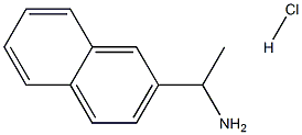 1-(Naphthalen-2-yl)ethanaMine HCl 化学構造式