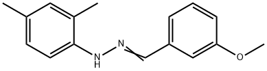 1-(2,4-diMethylphenyl)-2-(3-Methoxybenzylidene)hydrazine 化学構造式