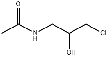N-(3-氯-2-羟基丙基)乙酰胺,3920-11-4,结构式
