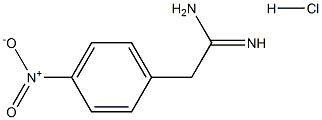 2-(4-NITROPHENYL)ETHANIMIDAMIDE HYDROCHLORIDE Structure