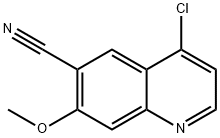 4-氯-6-氰基-7-甲氧基喹啉,398487-31-5,结构式