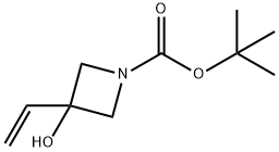 tert-butyl 3-hydroxy-3-vinylazetidine-1-carboxylate Structure