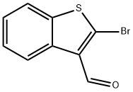 2-ブロモベンゾ[B]チオフェン-3-カルブアルデヒド 化学構造式