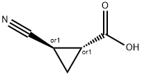 trans-2-Cyanocyclopropanecarboxylic acid Structure