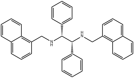 1R,2R-N,N'-bis(1-naphthalenylMethyl)-1,2-diphenyl-1,2-EthanediaMine Struktur