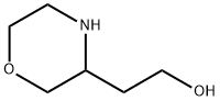 2-(Morpholin-3-yl)ethanol 化学構造式