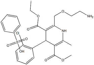 AMlodipine IMpurity F Maleate 化学構造式