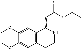 Ethyl 2-(6,7-diMethoxy-3,4-dihydroisoquinolin-1(2H)-ylidene)acetate,40129-54-2,结构式