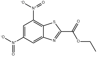 5,7-二硝基苯并[D]噻唑-2-甲酸乙酯,40160-48-3,结构式