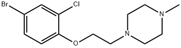 1-(2-(4-溴-2-氯苯氧基)乙基)-4-甲基哌嗪 结构式