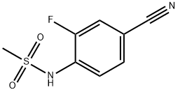 N-(4-氰基-2-氟苯基)-甲烷磺酰胺,401909-16-8,结构式