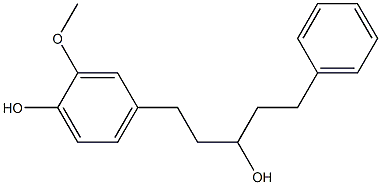 4-(3-Hydroxy-5-phenylpentyl)-2-Methoxyphenol Structure