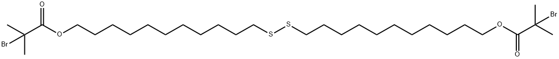 双[2-(2-溴异丁氧基)十一烷基]二硫化物 结构式