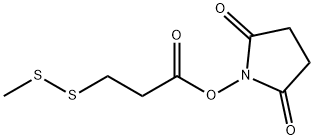 3-Methyldisulfanylpropionic acid 2,5-dioxopyrrolidin-1-yl ester Structure