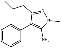 1-甲基-4-苯基-3-丙基-1H-吡唑-5-胺 结构式
