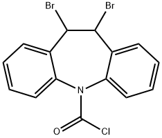 5H-Dibenz[B,F]Azepine-5-Carbonyl Chloride, 10,11-DibroMo-10,11-Dihydro- Struktur