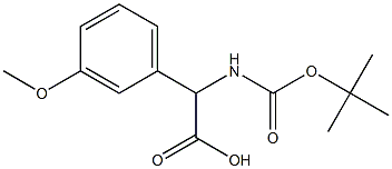 Boc-aMino-(3-Methoxyphenyl)acetic acid Structure