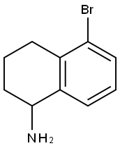 5-溴-1,2,3,4-四氢 - 萘-1-基胺 结构式