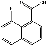 8-FLUORO-1-NAPHTHALENECARBOXYLIC ACID, 405196-33-0, 结构式