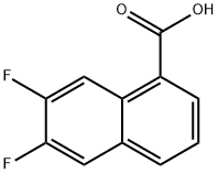 6,7-二氟-萘-1-羧酸,405196-36-3,结构式