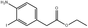 (4-AMino-3-iodo-phenyl)-acetic acid ethyl ester 化学構造式