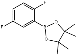 2,5-Difluorobenzeneboronic acid pinacol ester Structure