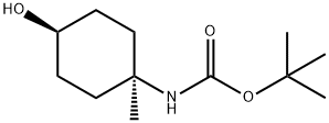 trans-4-(Boc-aMino)-4-Methylcyclohexanol Structure