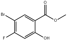 2-羟基-4-氟-5-溴苯甲酸甲酯, 4133-72-6, 结构式
