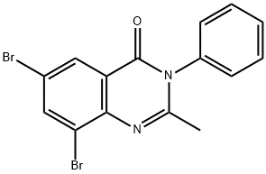 6,8-dibroMo-2-Methyl-3-phenylquinazolin-4(3H)-one Structure