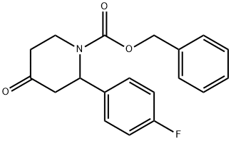 benzyl 2-(4-fluorophenyl)-4-oxopiperidine-1-carboxylate