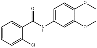 2-chloro-N-(3,4-dimethoxyphenyl)benzamide Struktur