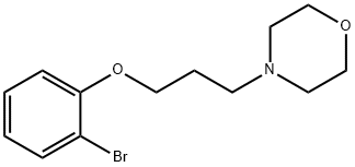 4-(3-(2-溴苯氧基)丙基)吗啉 结构式