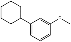 1-シクロヘキシル-3-メトキシベンゼン 化学構造式