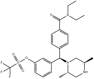 3-((R)-(4-(diethylcarbaMoyl)phenyl)((2S,5R)-2,5-diMethylpiperazin-1-yl)Methyl)phenyl trifluoroMethanesulfonate