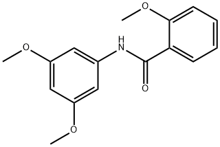 2-甲氧基-N-(3,5-二甲氧基苯基)苯甲酰胺,419554-15-7,结构式