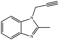2-甲基-1-(丙-2-炔-1-基)-1H-苯并[D]咪唑,42076-29-9,结构式