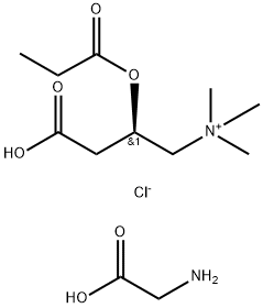 甘氨酸丙酰肉碱盐酸盐, 423152-20-9, 结构式