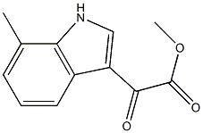 1H-Indole-3-acetic acid, 7-Methyl-α-oxo-, Methyl ester Structure