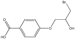 4-(3-BroMo-2-hydroxypropoxy)benzoic acid 结构式