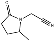 2-甲基-5-氧代-1-吡咯烷乙腈 结构式