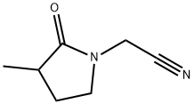 1-Pyrrolidineacetonitrile,3-methyl-2-oxo-(9CI) Structure