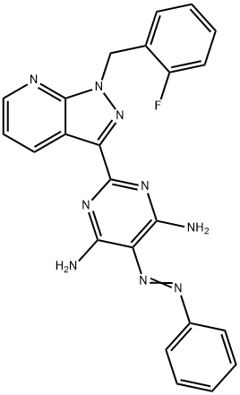 4,6-PyriMidinediaMine, 2-[1-[(2-fluorophenyl)Methyl]-1H-pyrazolo[3,4-b]pyridin-3-yl]-5-(phenylazo)-