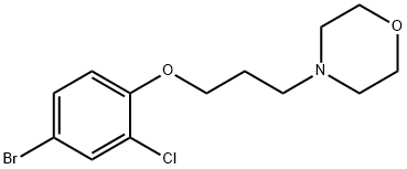 4-(3-(4-溴-2-氯苯氧基)丙基)吗啉,433946-01-1,结构式
