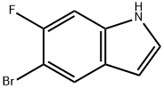 5-bromo-6-fluoro-1H-indole Struktur